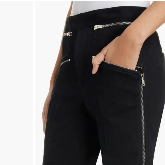 Isabel Marant Zip-Detailed Trousers in Black w/ Silver Zippers Size 40/US 8 NWOT - Picture 5 of 12